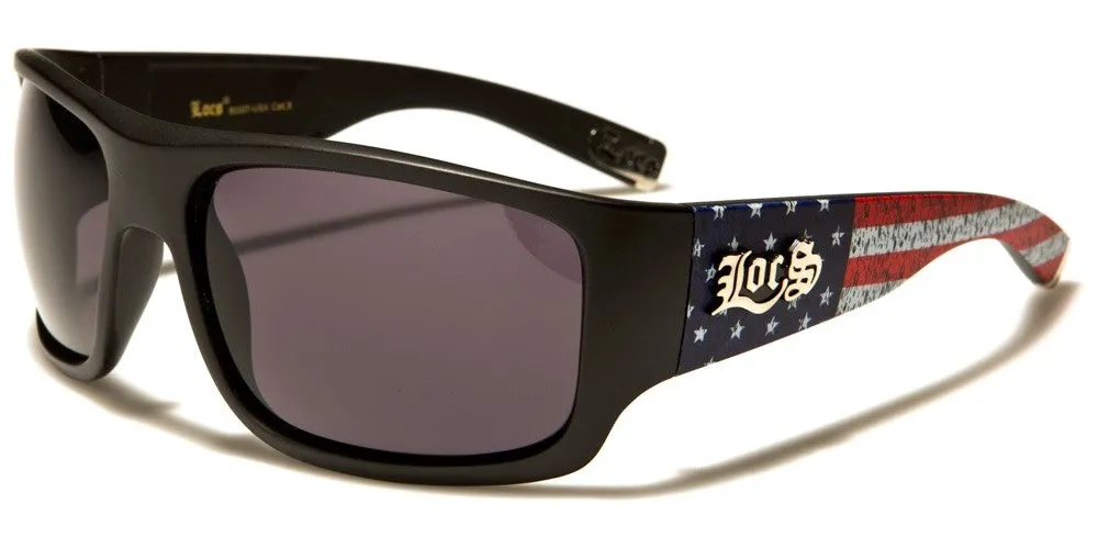 LOCS USA FLAG MEN'S SUNGLASSES -USA